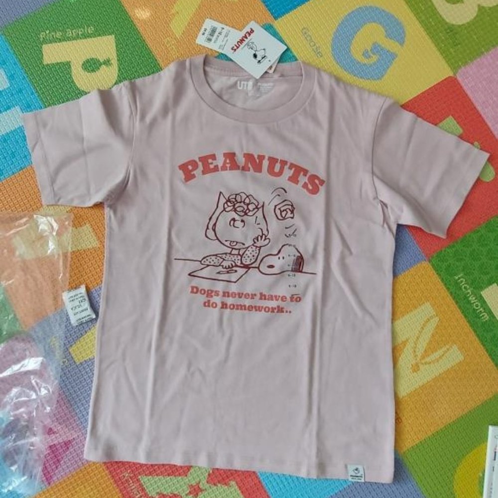 New Uniqlo peanuts tee, Size 9-10yrs